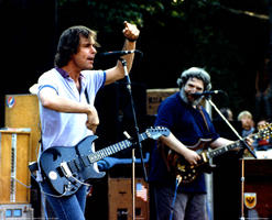 Bob Weir, Jerry Garcia - April 27, 1985